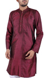 Men's Panjabi Wine