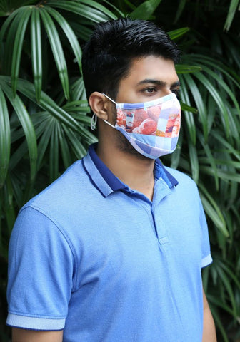 Printed Knit Fashion Mask