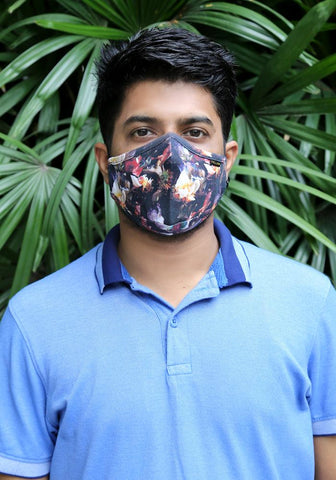 Printed Knit Fashion Mask