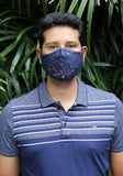 Metallic Printed Woven Fashion Mask