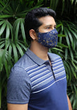 Metallic Printed Woven Fashion Mask