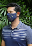 Metallic Printed Woven Fashion Mask