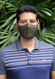 Metallic Printed Woven Fashion Mask