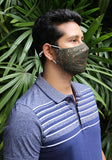 Metallic Printed Woven Fashion Mask