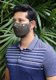 Metallic Printed Woven Fashion Mask