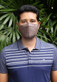 Metallic Printed Woven Fashion Mask