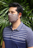 Metallic Printed Woven Fashion Mask