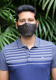Metallic Printed Woven Fashion Mask