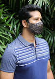 Metallic Printed Woven Fashion Mask