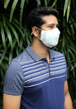 Metallic Printed Woven Fashion Mask