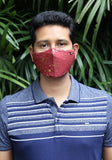 Metallic Printed Woven Fashion Mask