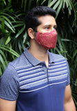 Metallic Printed Woven Fashion Mask
