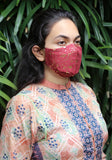 Metallic Printed Woven Fashion Mask