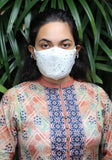 Metallic Printed Woven Fashion Mask
