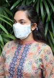 Metallic Printed Woven Fashion Mask