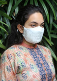 Metallic Printed Woven Fashion Mask