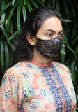 Metallic Printed Woven Fashion Mask