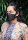 Metallic Printed Woven Fashion Mask