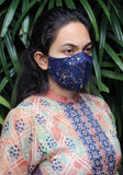 Metallic Printed Woven Fashion Mask