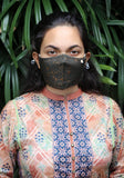 Metallic Printed Woven Fashion Mask
