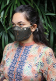 Metallic Printed Woven Fashion Mask
