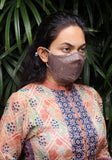 Metallic Printed Woven Fashion Mask