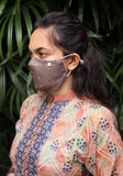 Metallic Printed Woven Fashion Mask