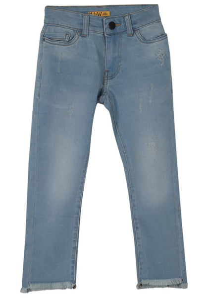 Bleach Wash Girls Denim Bottom (5-11 Years)