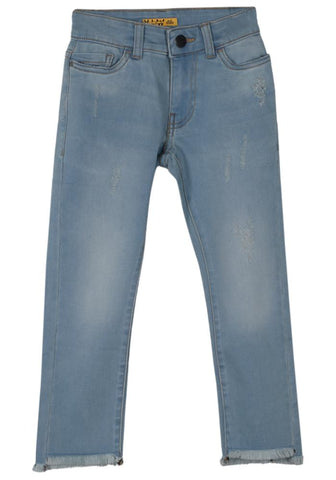 Bleach Wash Girls Denim Bottom (5-11 Years)