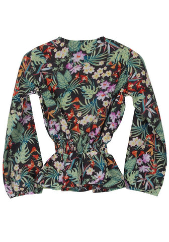 Forest Printed Girls Woven Top