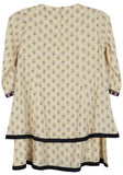 Printed With Embroidered Girl's Ethnic Frock (6-9 Years)