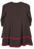 Printed With Embroidered Girl's Ethnic Frock (6-9 Years)