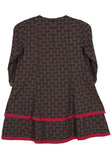 Printed With Embroidered Girl's Ethnic Frock (6-9 Years)
