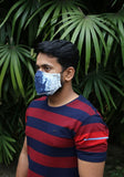 Tie Bleach Denim Mask