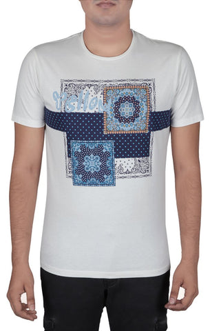 Men's Bandanna Printed Tee Shirt