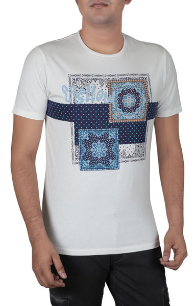 Men's Bandanna Printed Tee Shirt