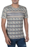 Mens' Ikat Printed Tee Shirt