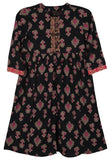 Printed With Embroidered Girl's Ethnic Trail (6-9 Years)