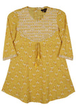 Printed With Embroidered Girl's Ethnic Frock (2-5 Years)