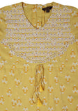 Printed With Embroidered Girl's Ethnic Frock (2-5 Years)