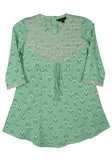 Printed With Embroidered Girl's Ethnic Frock (2-5 Years)