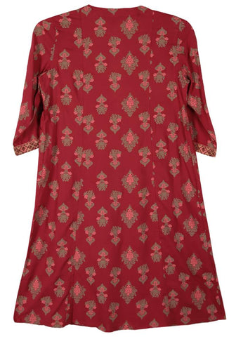 Printed With Embroidered Girl's Ethnic Trail (2-5 Years)
