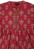 Printed With Embroidered Girl's Ethnic Trail (2-5 Years)