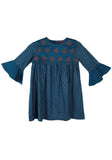 Allover Printed With Embroidered Ethnic Frock (6-9 Years)