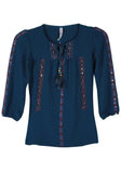 Junior Girls Western Fashion Top (10-15 Years Old)