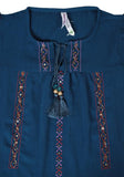 Junior Girls Western Fashion Top (10-15 Years Old)