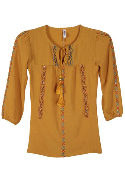 Junior Girls Western Fashion Top (10-15 Years Old)