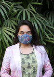 Embroidered Denim Fashion Mask