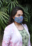 Embroidered Denim Fashion Mask
