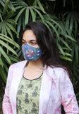 Embroidered Denim Fashion Mask